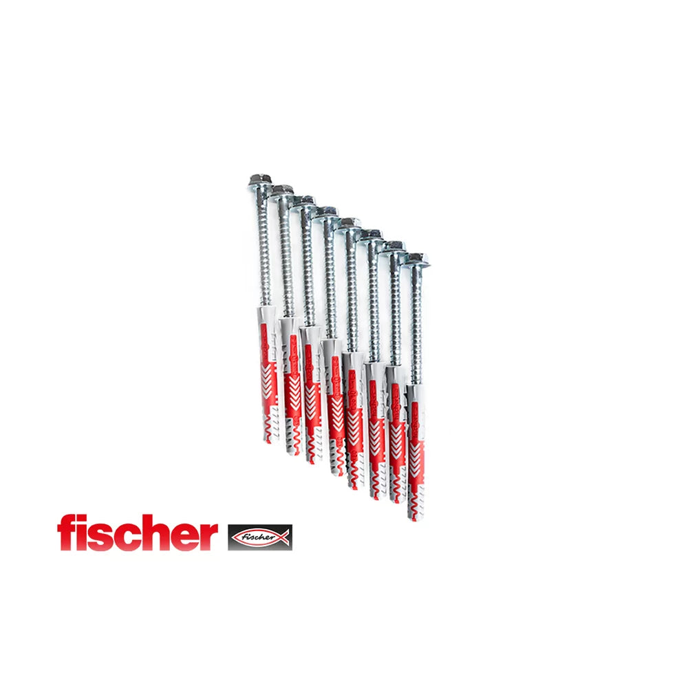 BenchK PS8 – Fischer Expansion Plugs with BenchK Wall Bar Screws 8 pcs (Series 1, 2, 5)