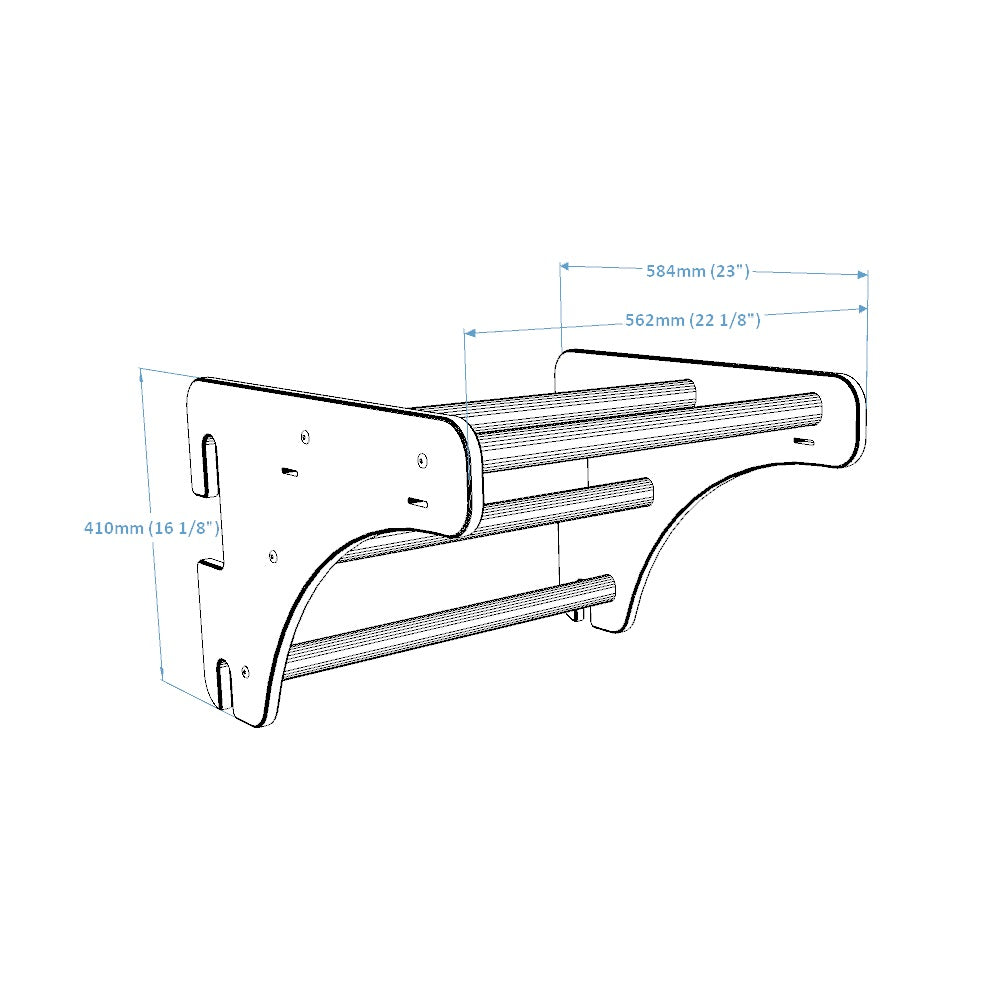 BenchK PB204 Wooden Pull-Up Bar in Light Beech