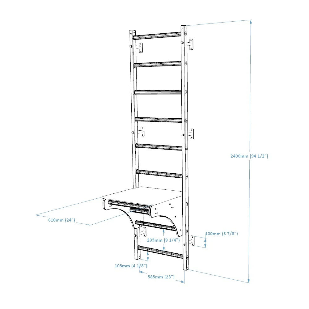 BenchK 712W Wall Bars