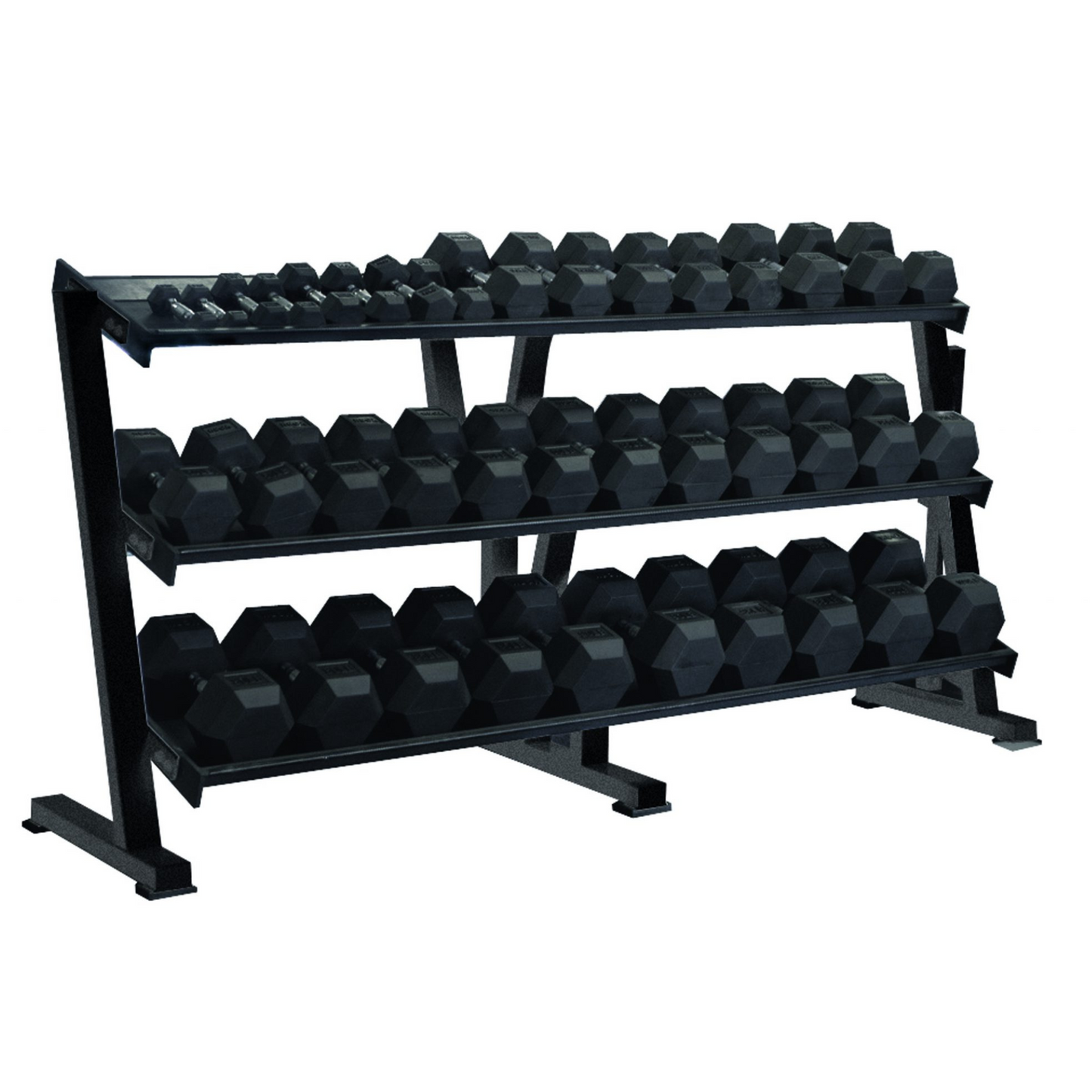 York Barbell Hex Professional Tray Dumbbell Rack