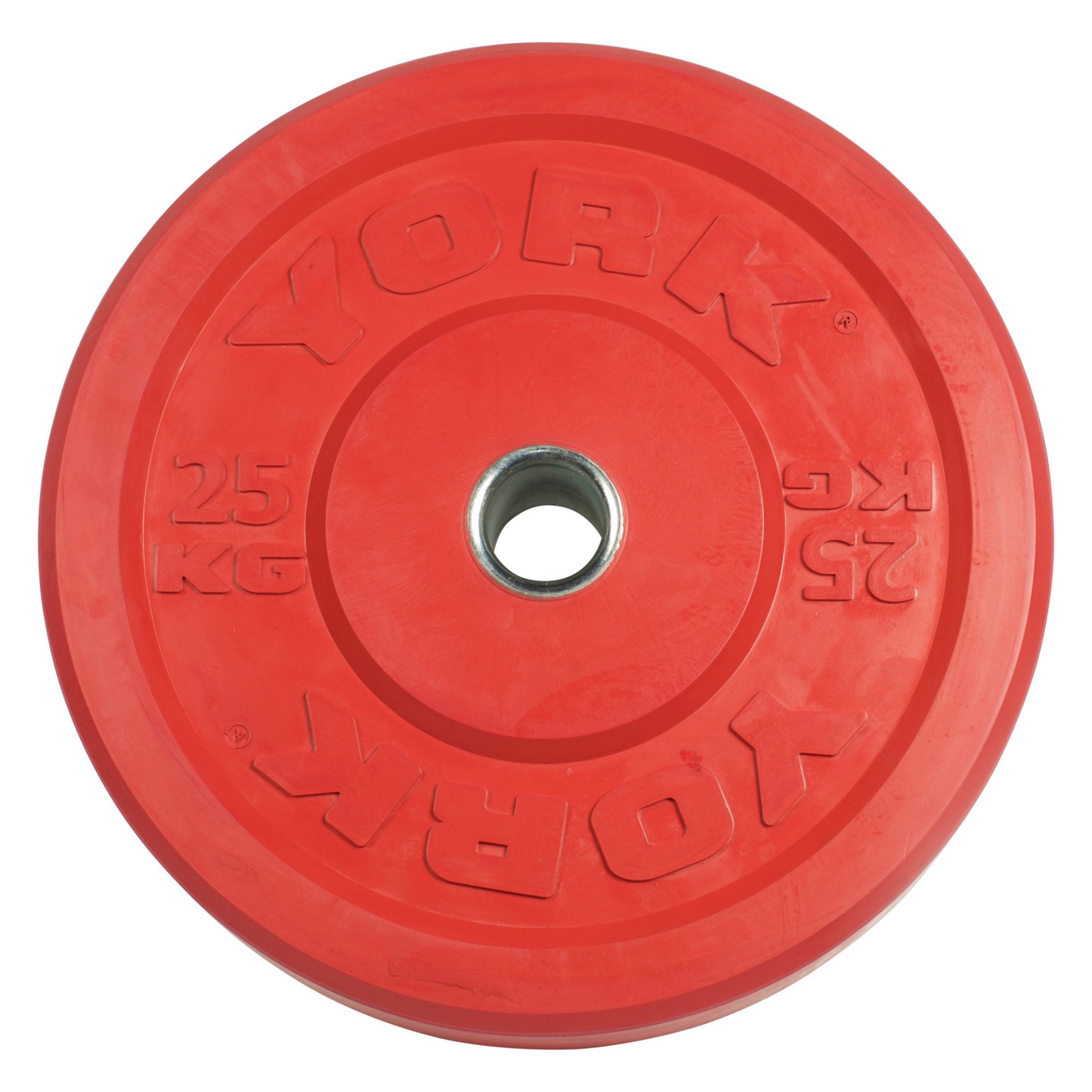 York Barbell Rubber Training Bumper Plate (Color, Metric)