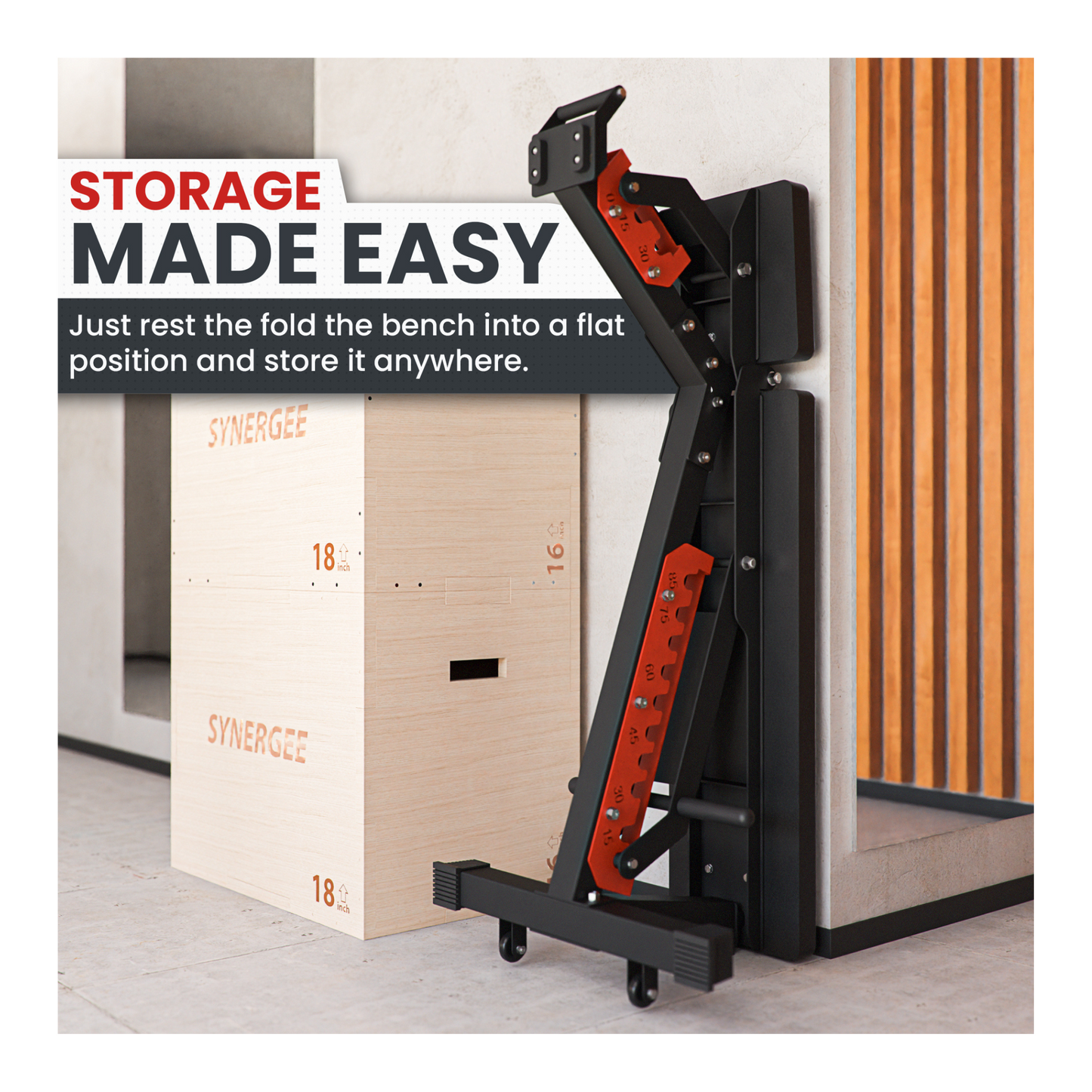 Synergee Adjustable Wing Back Bench