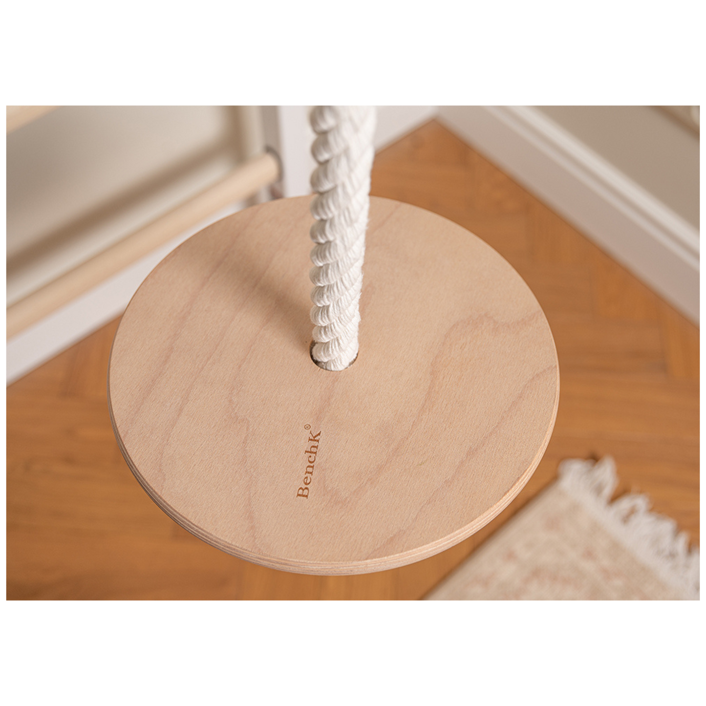 BenchK 211W + A204 Swedish Ladder For Kids with Gymnastic Accessories
