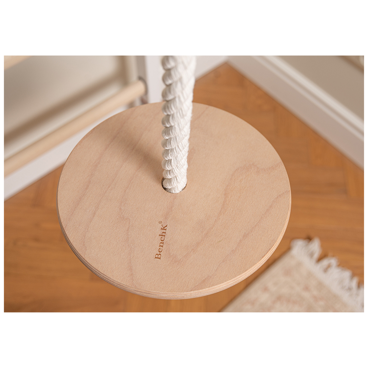 BenchK 212W + A204 Swedish Ladder For Kids with Gymnastic Accessories & Benchtop