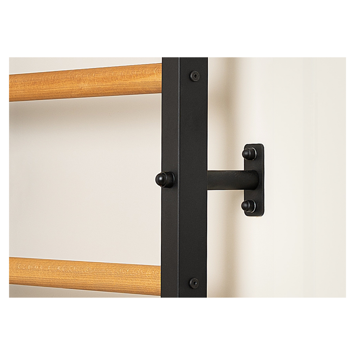 BenchK 221B Wall Bars with Fixed Steel 6 Grip Pull-Up Bar