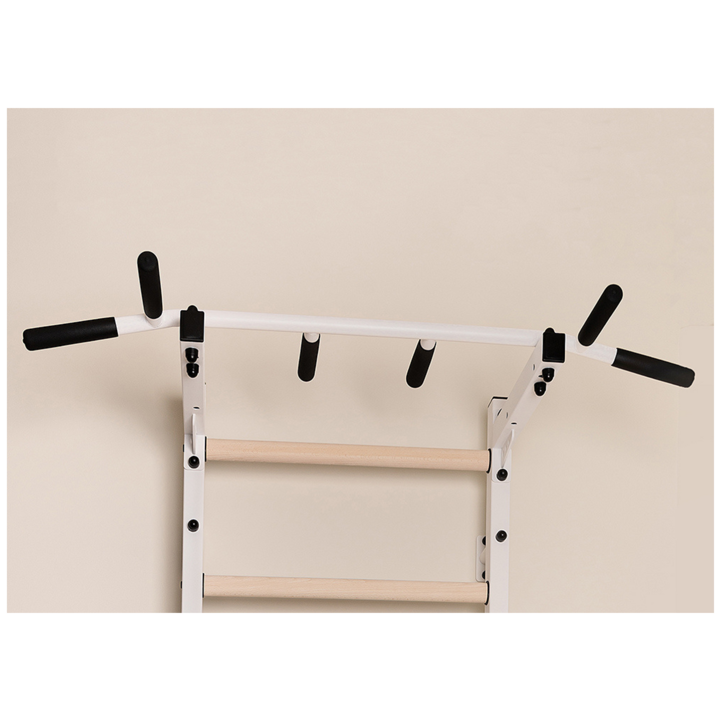BenchK 221W Wall Bars with Fixed Steel 6 Grip Pull-Up Bar