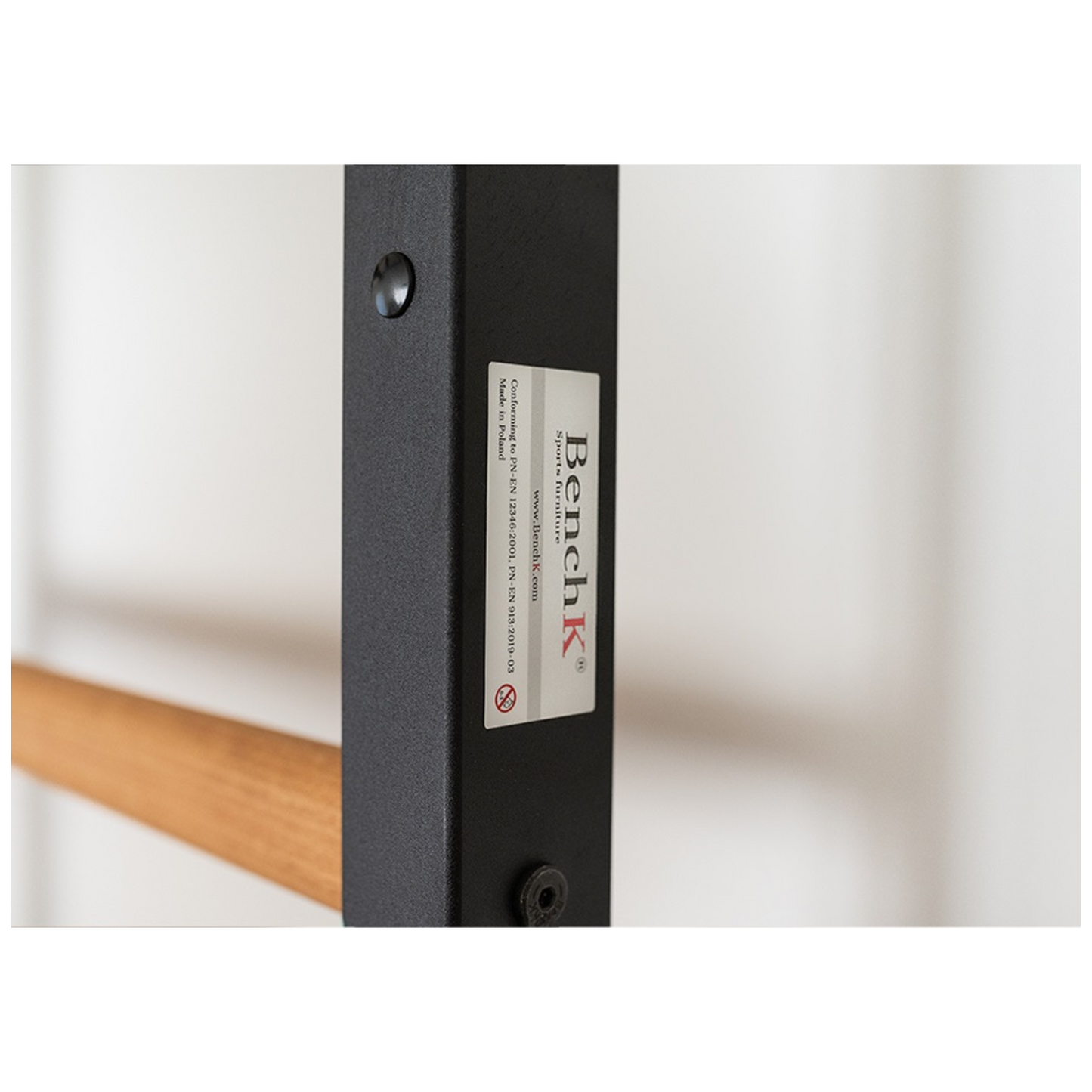 BenchK 222B Wall Bars with Fixed Steel 6 Grip Pull-Up Bar & Dip Station