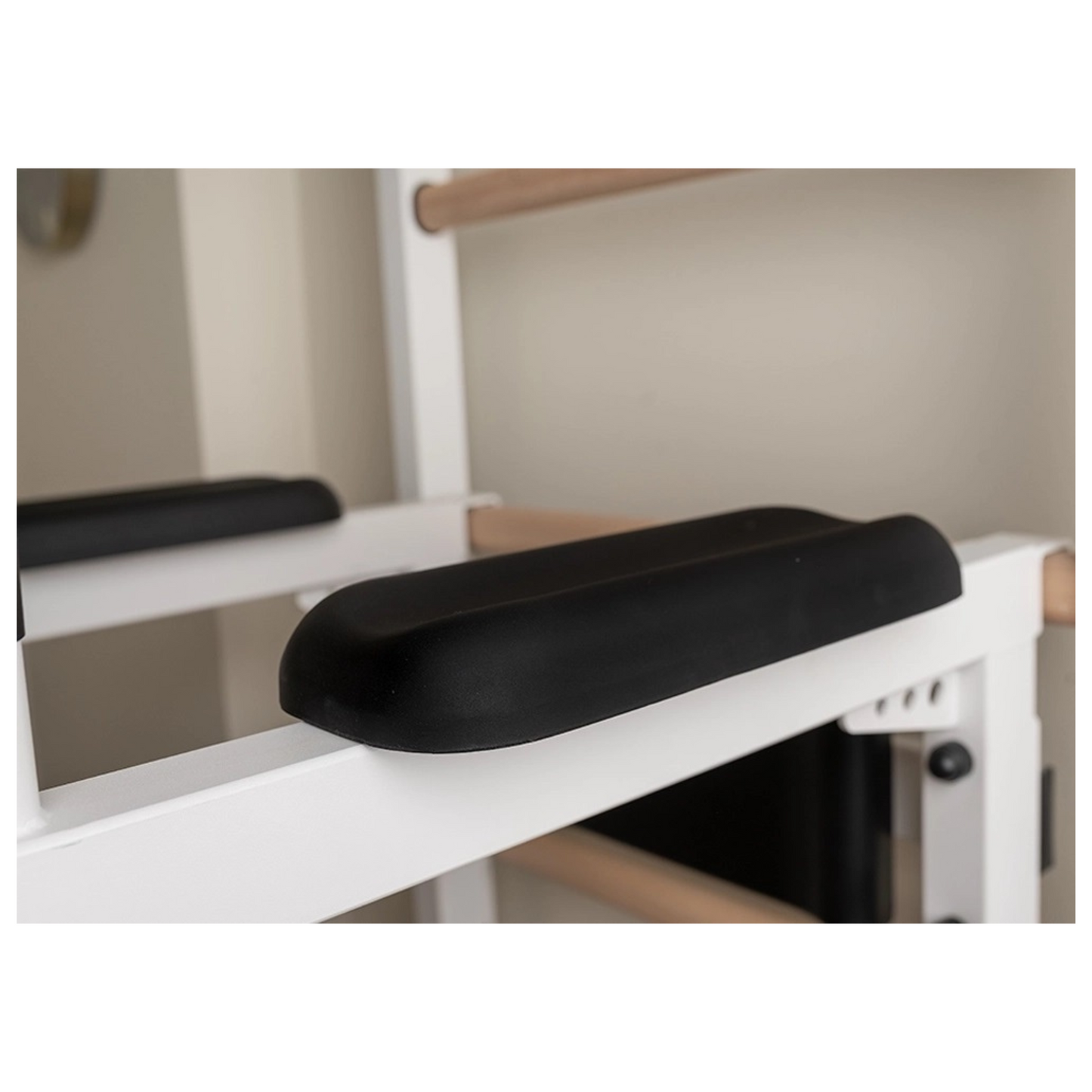 BenchK 222W Wall Bars with Fixed Steel 6 Grip Pull-Up Bar & Dip Station