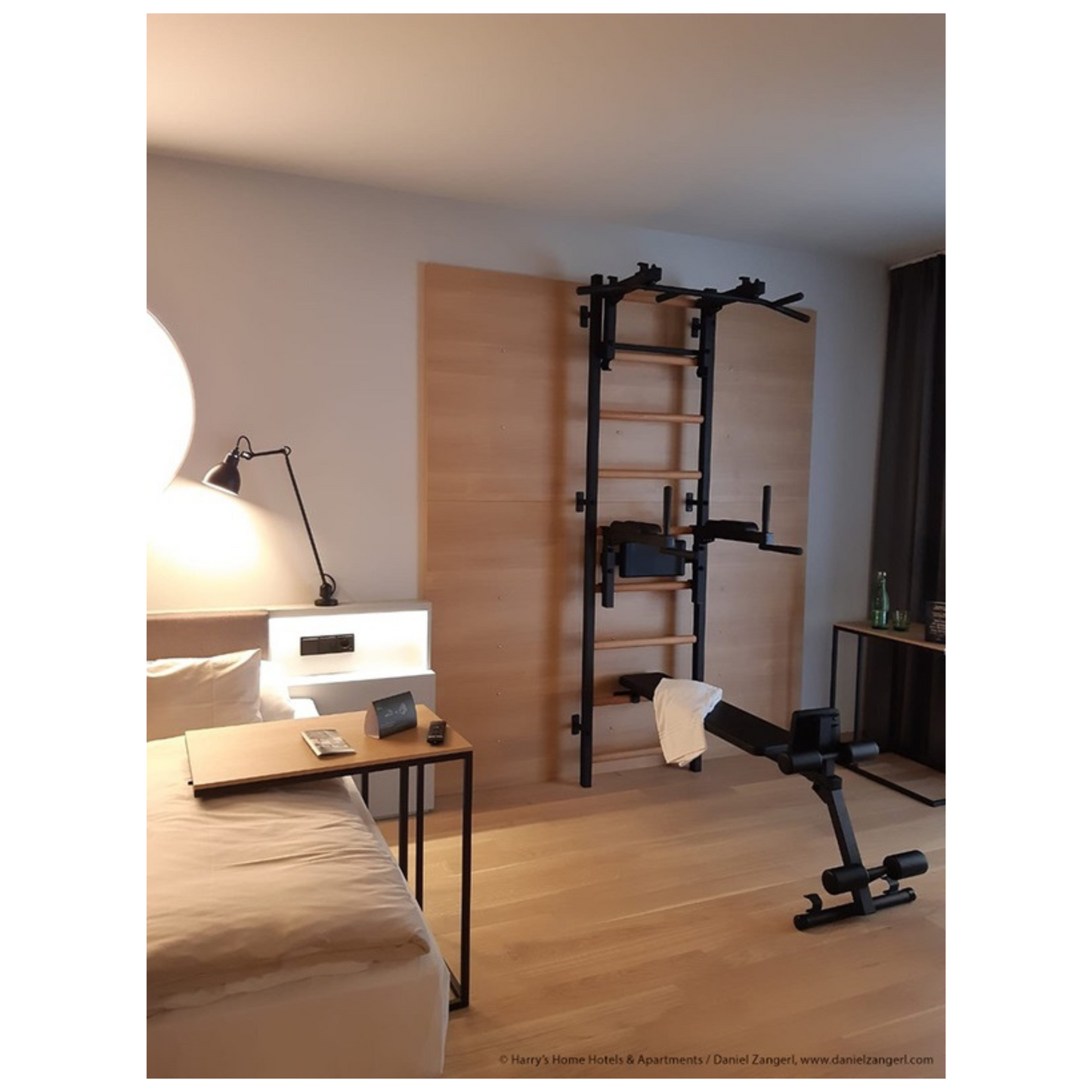 BenchK 733B Wall Bars for Home Gym and Personal Studio