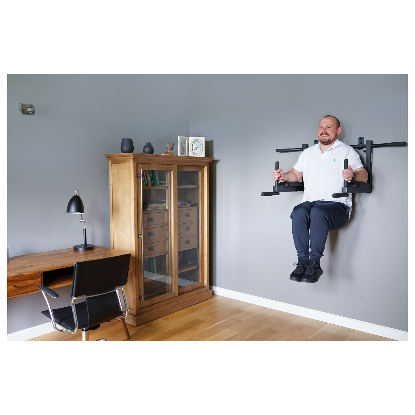 BenchK D8 2-in-1 Dip Bar & Pull-Up Bar