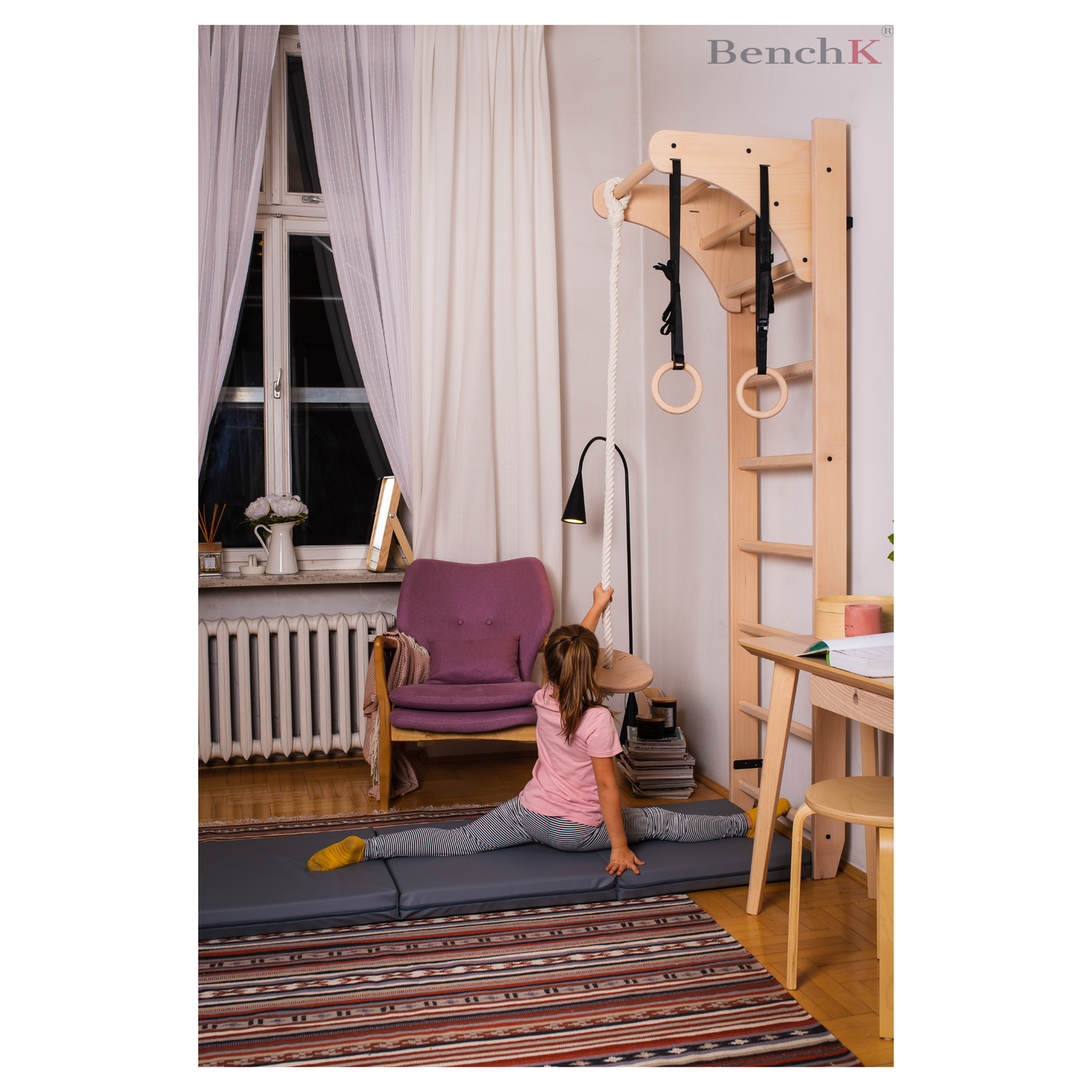 BenchK Gymnastics Mat Gray