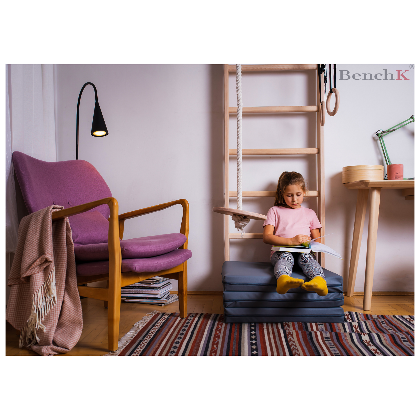 BenchK Gymnastics Mat Gray