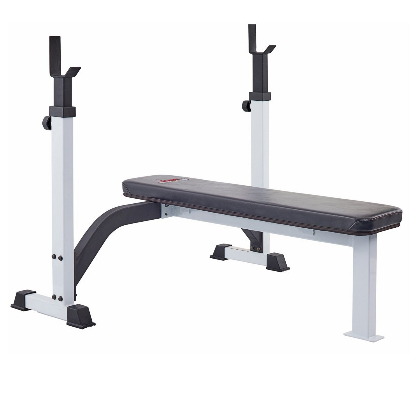 York Barbell FTS Olympic Fixed Flat Bench with Uprights
