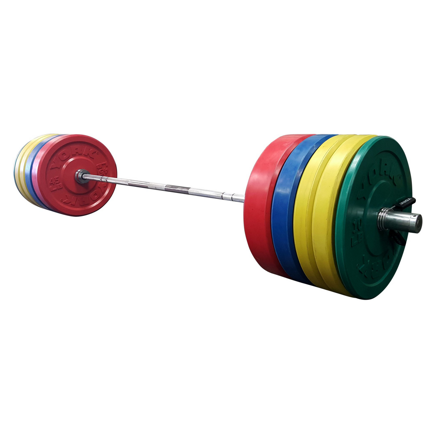 York Barbell Rubber Training Bumper Plate Sets (Color)
