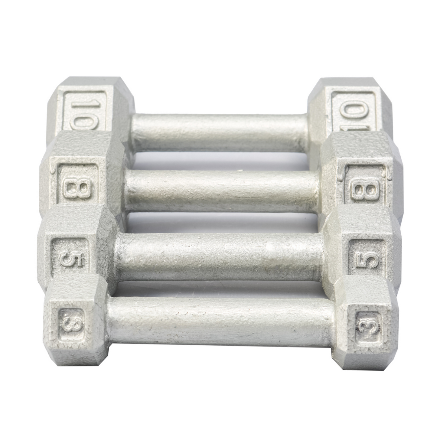 York Barbell Cast Iron Hex Dumbbell 5–50 lb Set – Residential Use Only