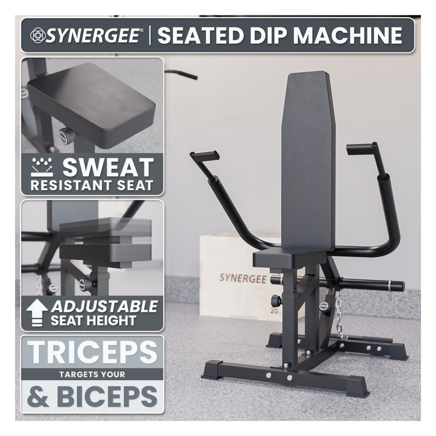 Synergee Seated Dip Machine