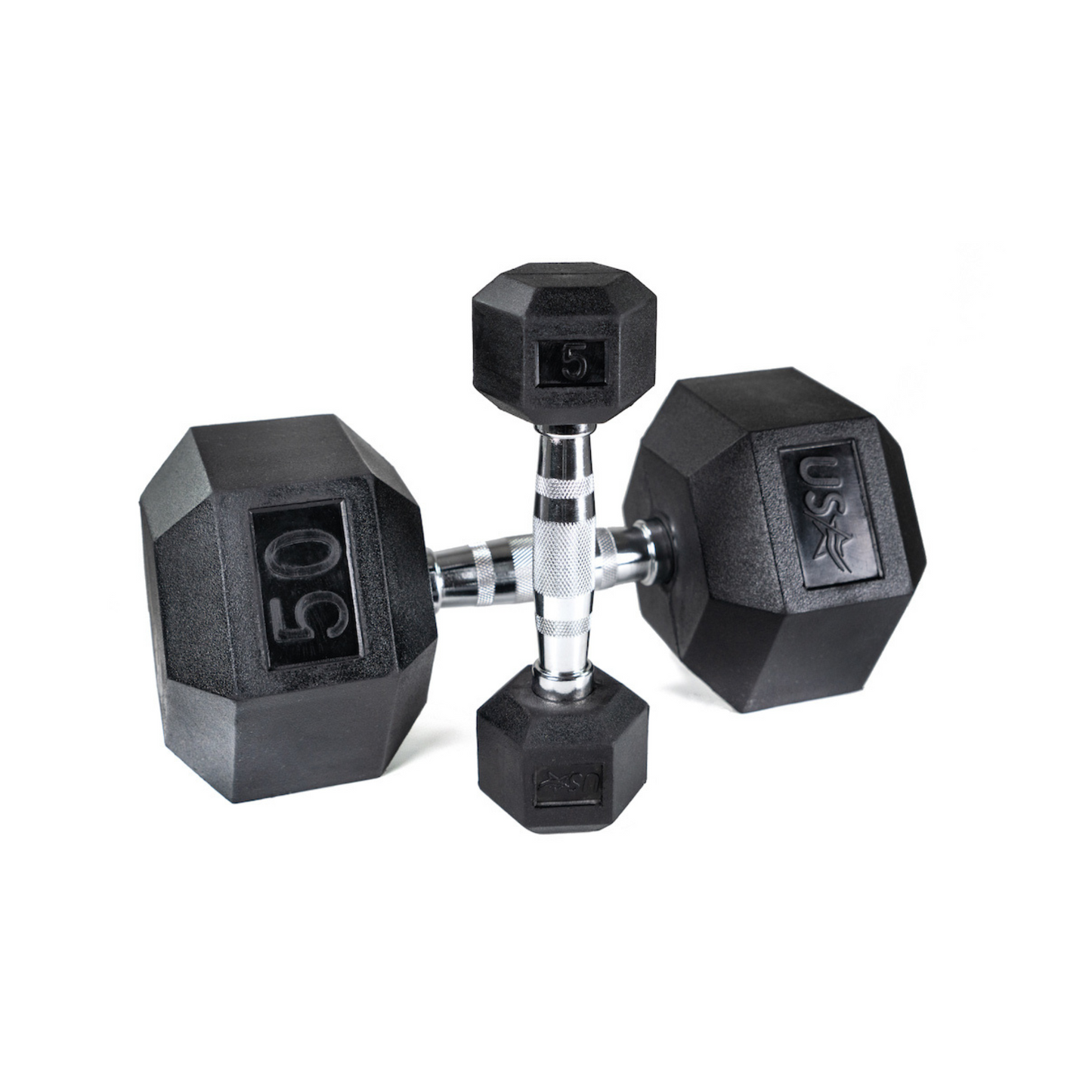 Troy USA Hex Rubber Dumbbell