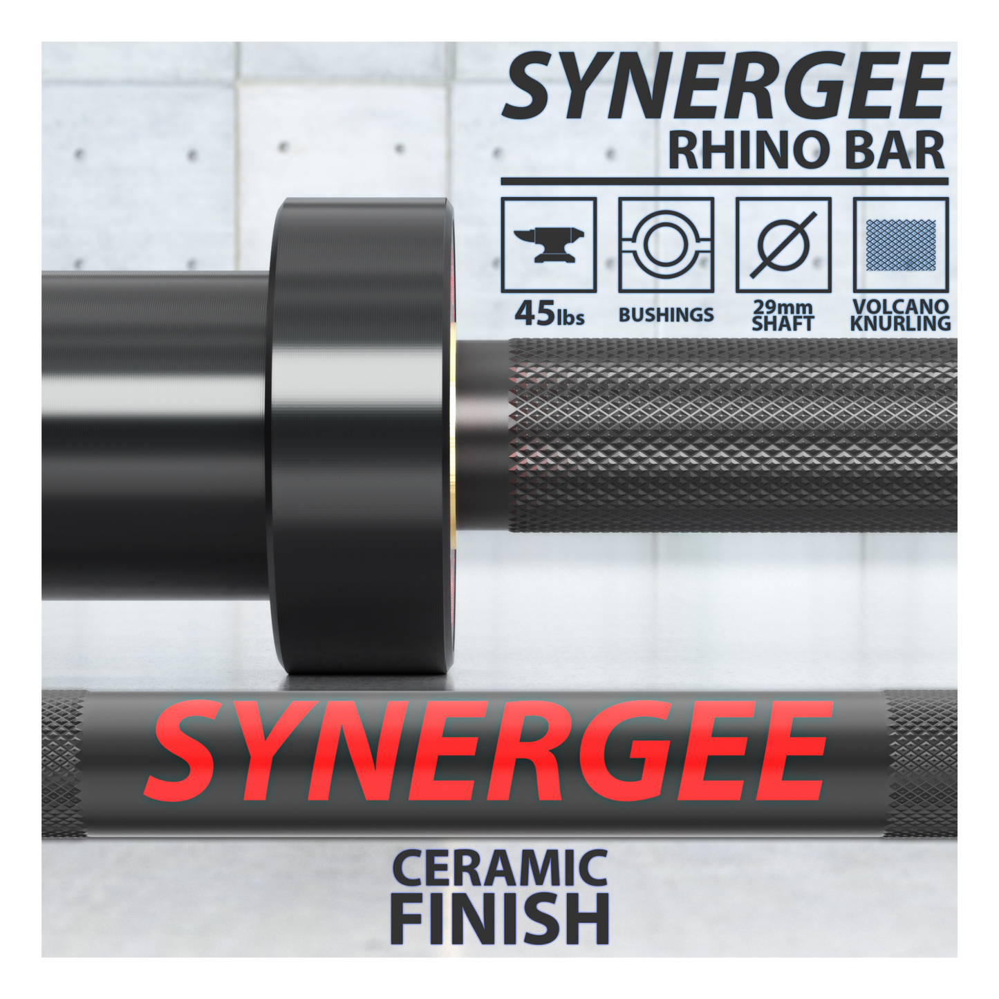 Synergee Rhino Powerlifting Barbell