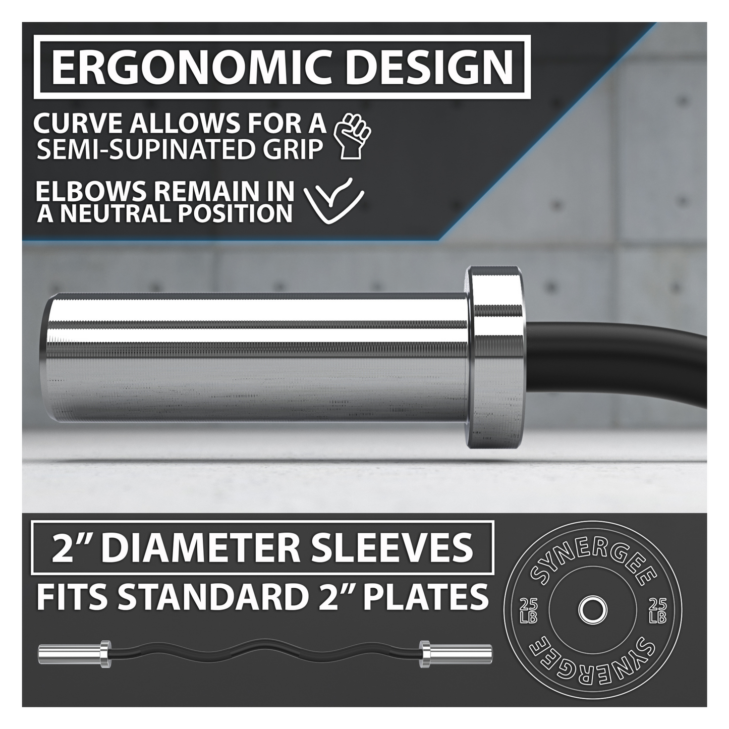 Synergee EZ Curl Bar