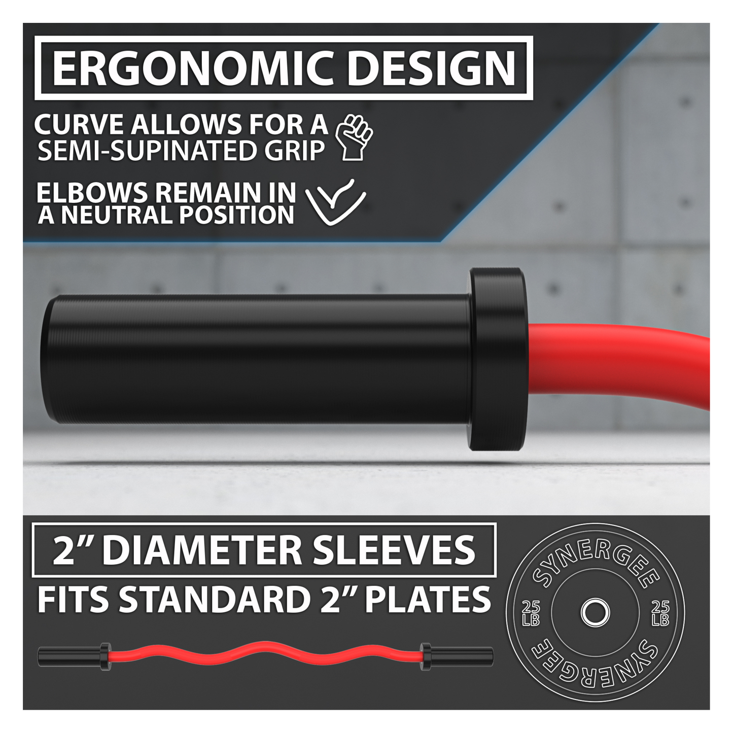 Synergee EZ Curl Bar