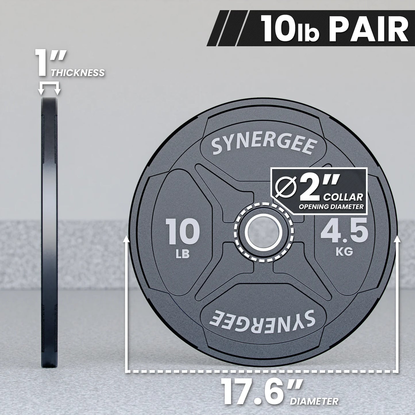 Synergee EZ Grip Bumper Plates