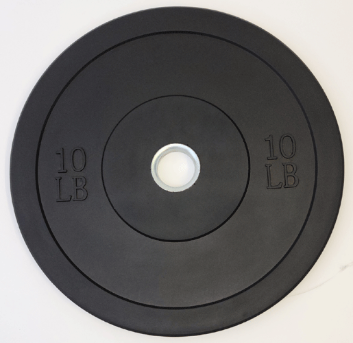 TDS Fitness 260 lb Rubber Bumper Plate Set – Black