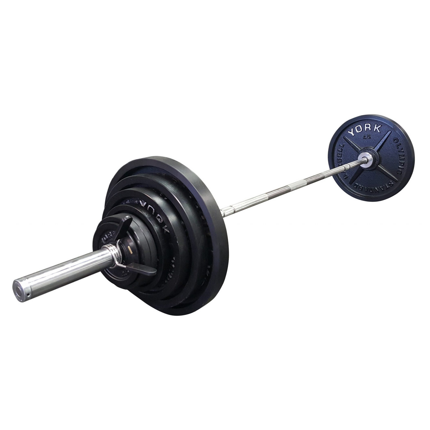 York Barbell 300 lb 2" Legacy Cast Iron Precision Milled Olympic Plate Set