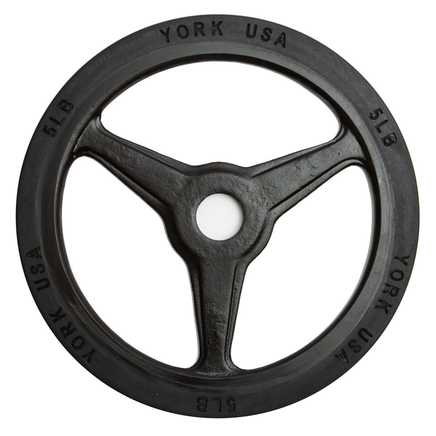 York Barbell Colored Bumper Grip Plate