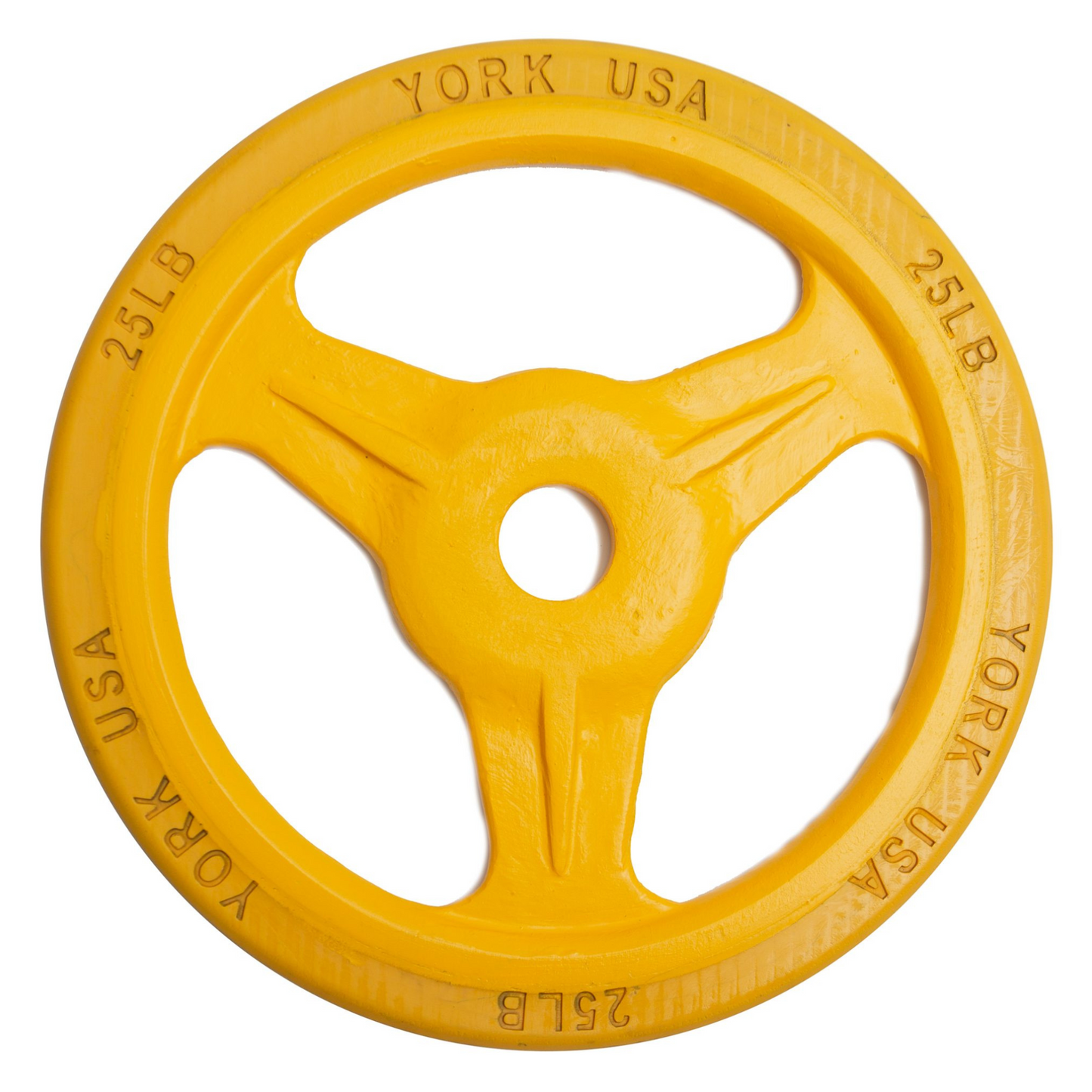York Barbell Colored Bumper Grip Plate