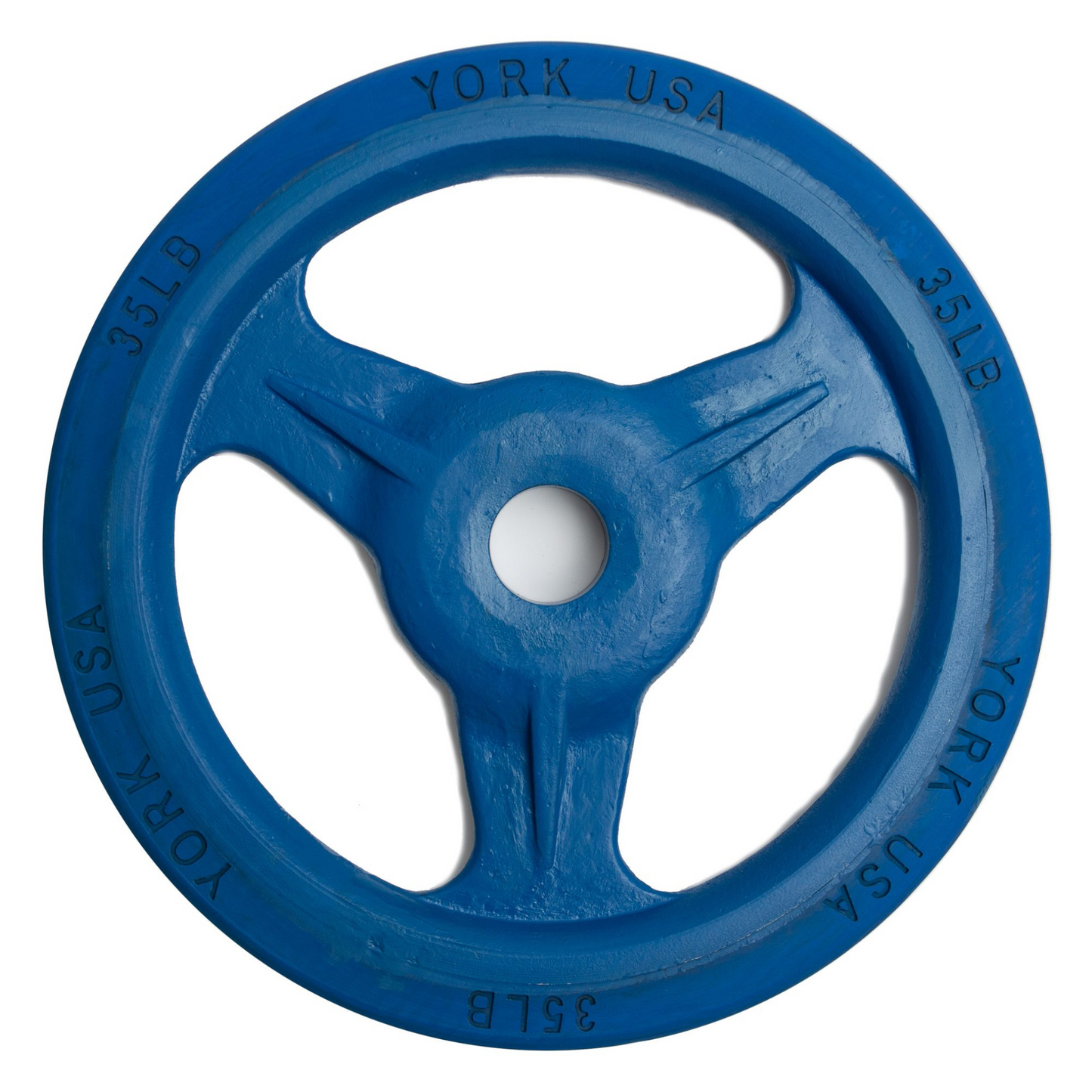 York Barbell Colored Bumper Grip Plate