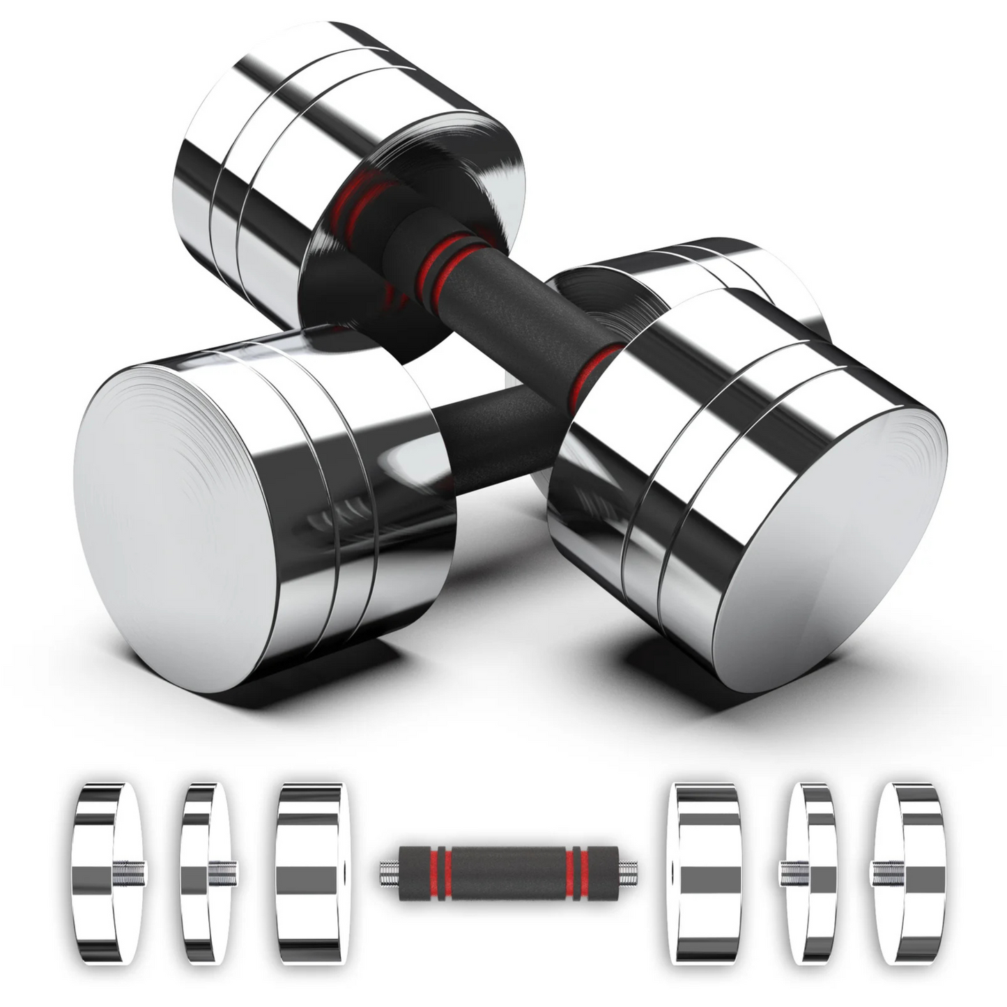 Synergee Adjustable Chrome Dumbbells