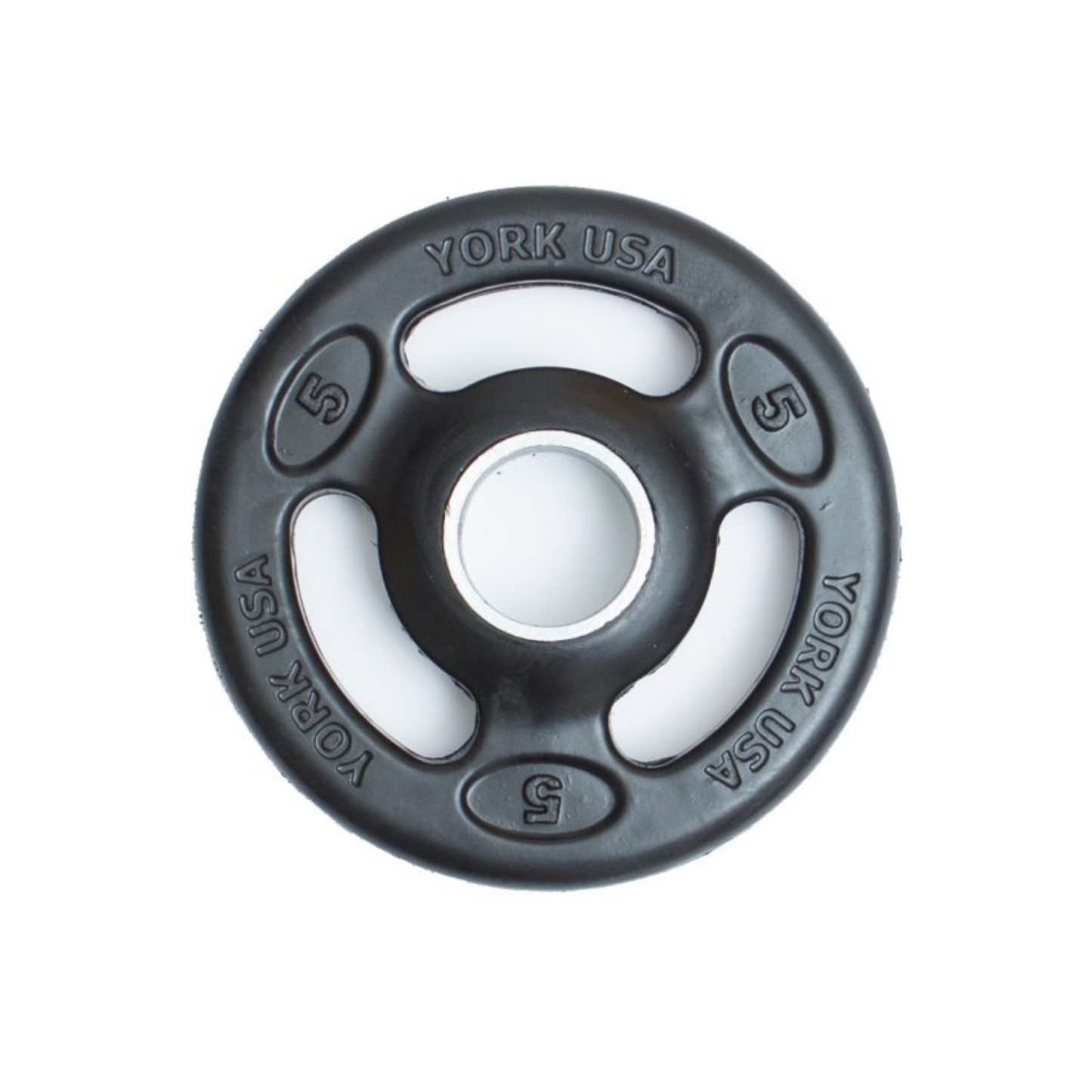 York Barbell 2" Iso-Grip Rubber Encased Steel Olympic Plate