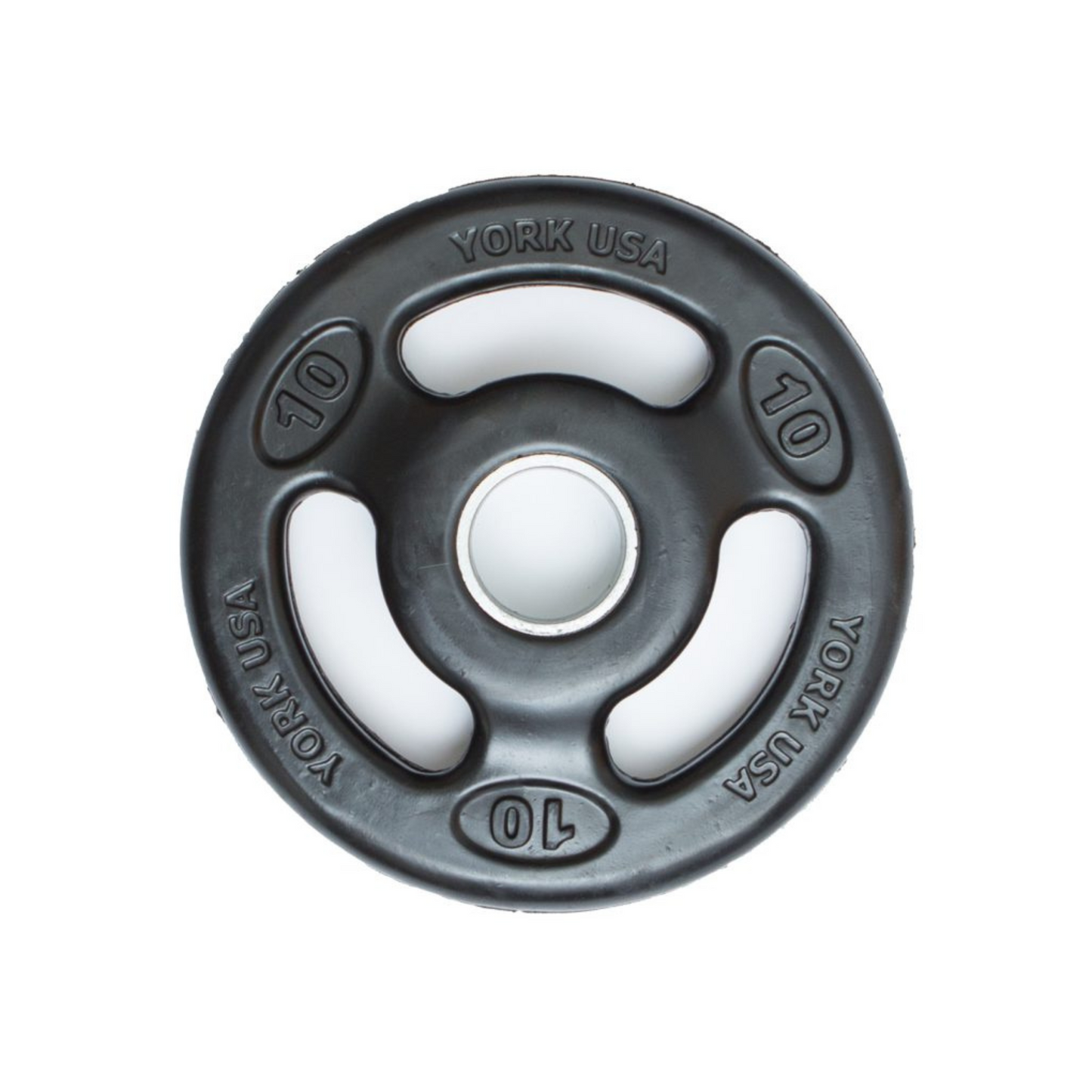 York Barbell 2" Iso-Grip Rubber Encased Steel Olympic Plate
