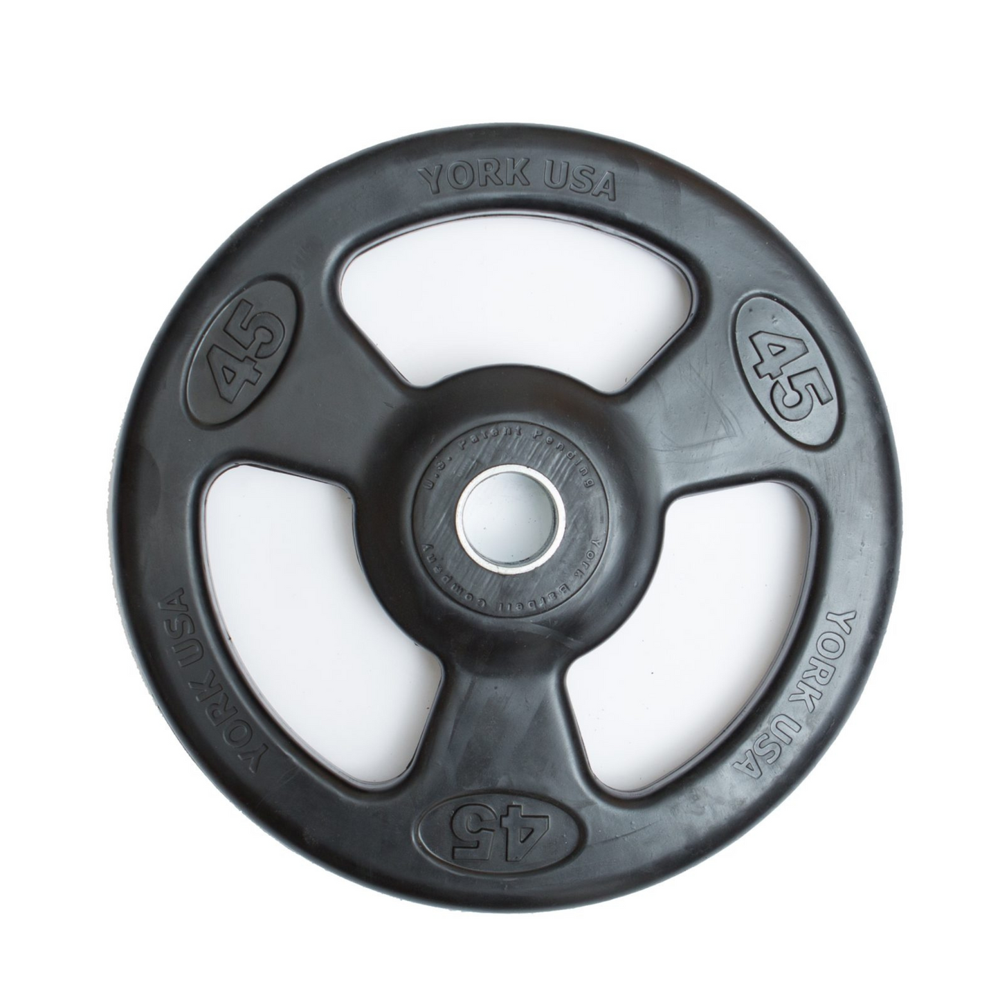 York Barbell 2" Iso-Grip Rubber Encased Steel Olympic Plate