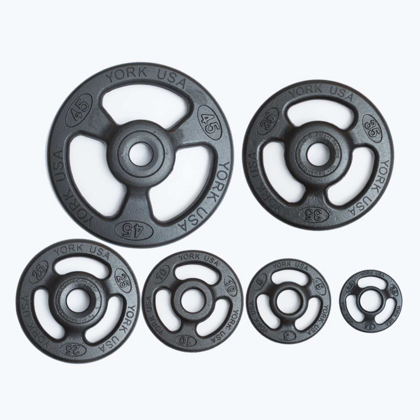 York Barbell 2" Iso-Grip Steel Olympic Plate