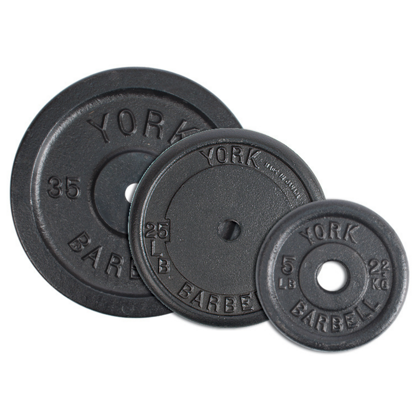 York Barbell 1" Standard Contour Cast Iron Plate
