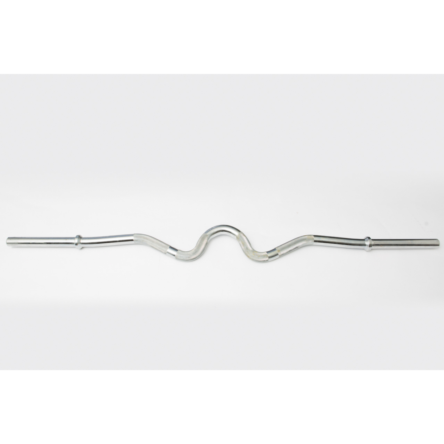 York Barbell Chrome Super Curl Bar with Fixed Inner Collars