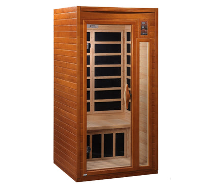 Dynamic Barcelona 1-2 Person Ultra-Low EMF FAR Infrared Sauna DYN-6106-01 Elite