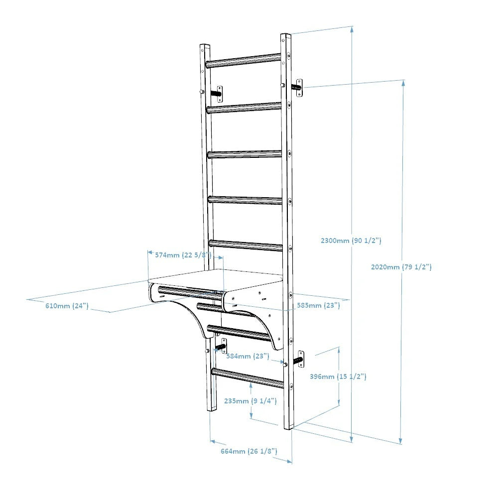 BenchK 212W Wall Bars