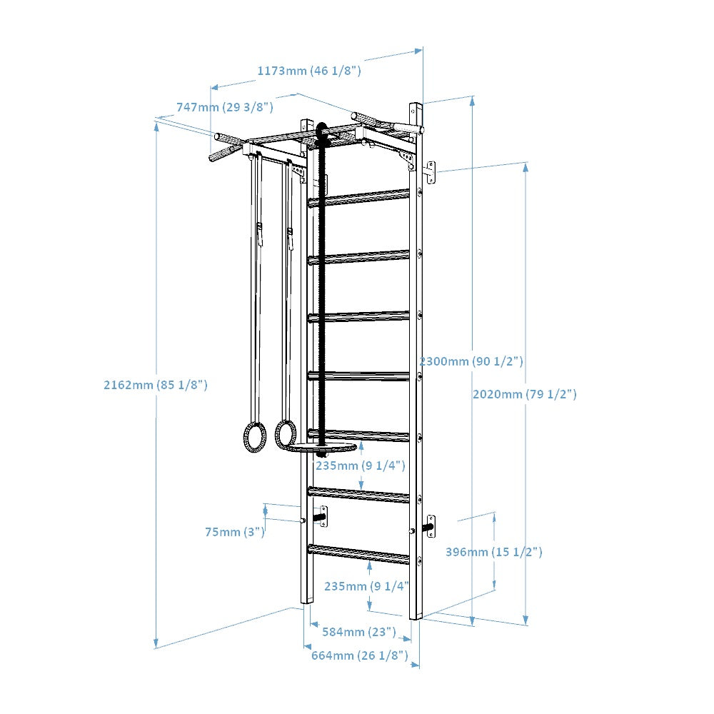 BenchK 221B + A076 Wall Bars