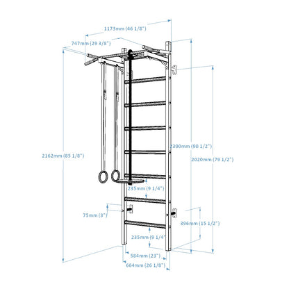 BenchK 221B + A076 Wall Bars
