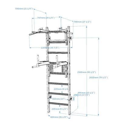 BenchK 232W Wall Bars