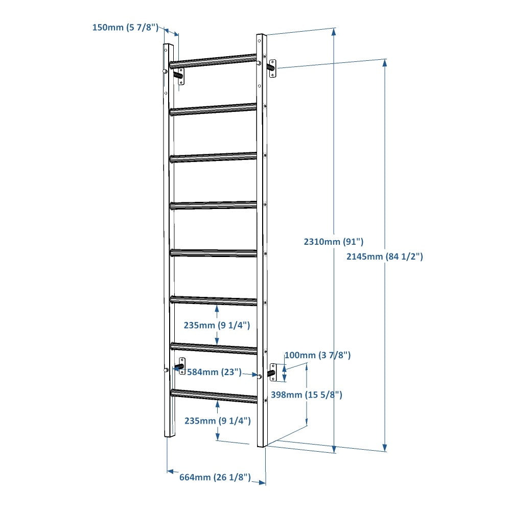 BenchK 200W Wall Bars