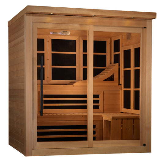 Golden Designs Monaco 6-Person Near Zero EMF Infrared Sauna GDI-6996-02