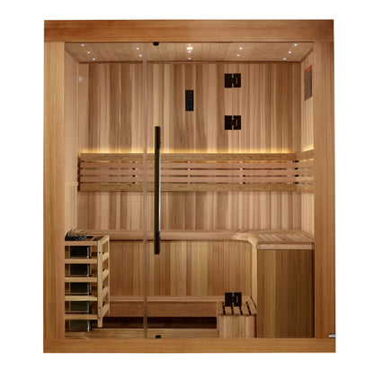 Golden Designs Copenhagen 3-Person Traditional Sauna GDI-7389-02