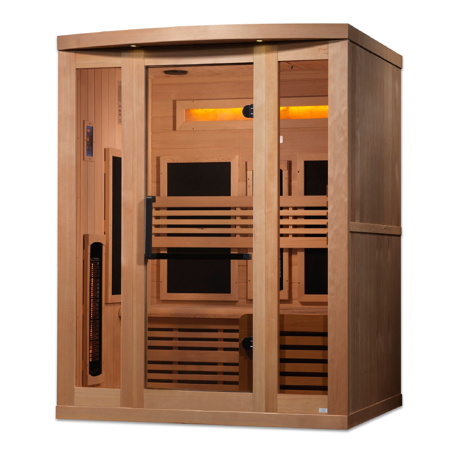 Golden Designs Reserve Edition 3-Person Full Spectrum Sauna with Himalayan Salt Bar GDI-8230-01