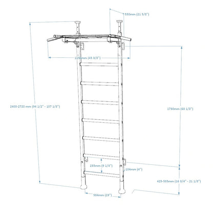 BenchK 521B Wall Bars