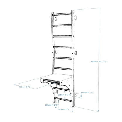 BenchK 712W Wall Bars