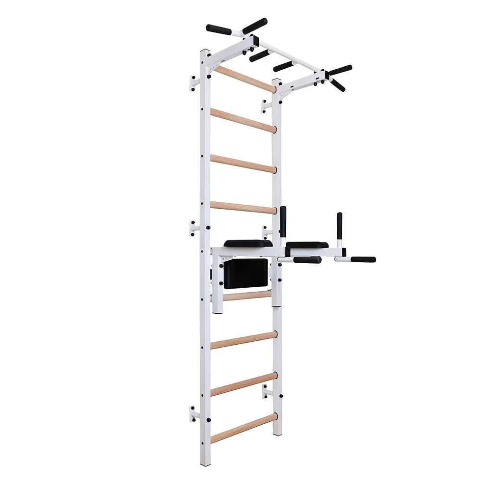BenchK 722W Wall Bars with Pull-Up Bar & Dip Station