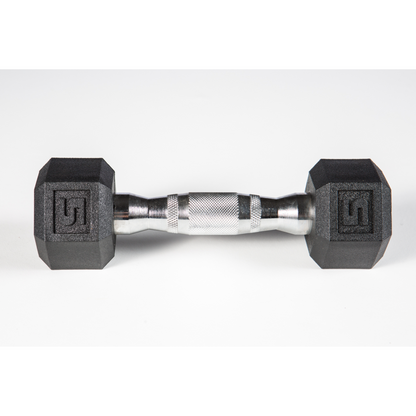 York Barbell PVC Hex Dumbbell – Chrome Ergo Handle